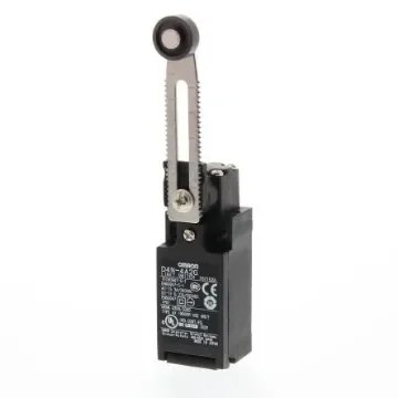 Omron Adjustable Roller Lever Limit Switch, 2NC, IP67, DP, Metal Housing, 240V ac Max, 10A Max - D4N-422G product image