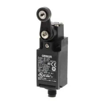 Omron Roller Lever Limit Switch, 1NC/1NO, IP67, SPST, Metal Housing, 240V ac Max, 10A Max - D4N-9120 product image