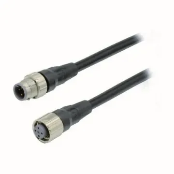 Omron Straight Female 4 way M12 to Straight Male 4 way M12 Sensor Actuator Cable, 1m - XS5W-D421-C81-X product image