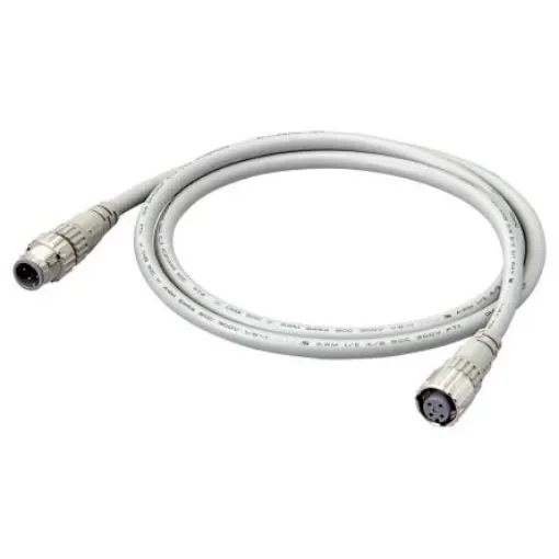 Omron Straight Female 4 way M12 to Straight Male M12 Sensor Actuator Cable, 5m - XS5W-D421-G81-F product image