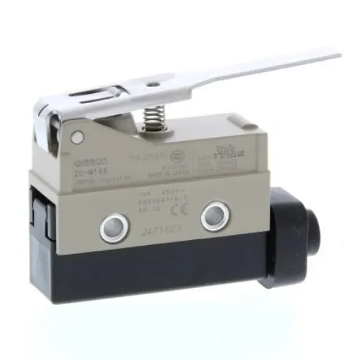 Omron Hinge Lever Limit Switch, 1NC/1NO, IP67, SPDT, Metal Housing, 240V ac Max, 15A Max - ZC-W155 product image