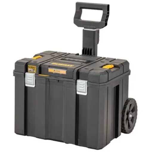 DeWALT TSTAK Shallow Box Plastic Tool Box 2 Wheels, 512 x 512 x 635mm - DWST83347-1 product image
