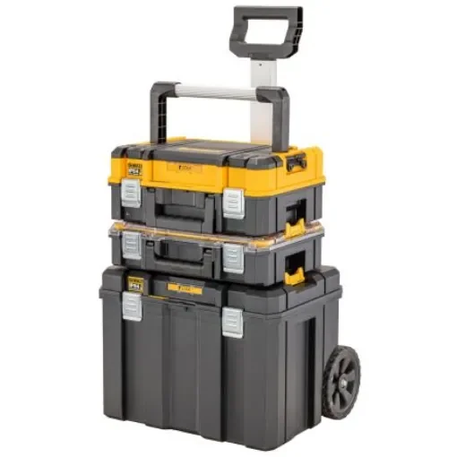 DeWALT TSTAK Mobile Box Bundle Plastic Tool Box 2 Wheels, 512 x 512 x 708mm - DWST83411-1 product image