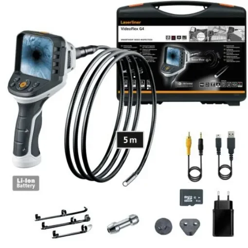 Laserliner 092.943A 9mm probe Inspection Camera Kit, 5000mm Probe Length, 640 X 480pixels Resolution, LED Illumination product image