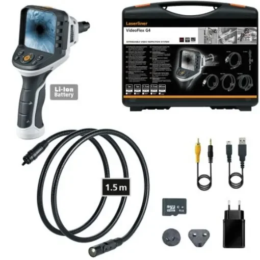 Laserliner 092.947A 17mm probe Inspection Camera Kit, 1500mm Probe Length, 640 X 480pixels Resolution, LED Illumination product image