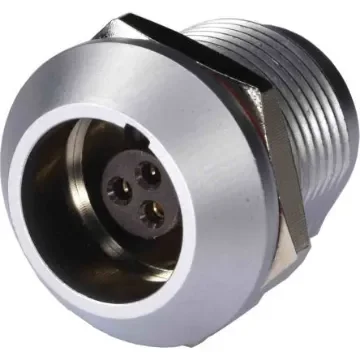 Amphenol PCD US Circular Connector, 3 Contacts, Rear Mount, Socket, Luminus QuickConnect Series - SLKC-03EGFS-GCP-001 product image