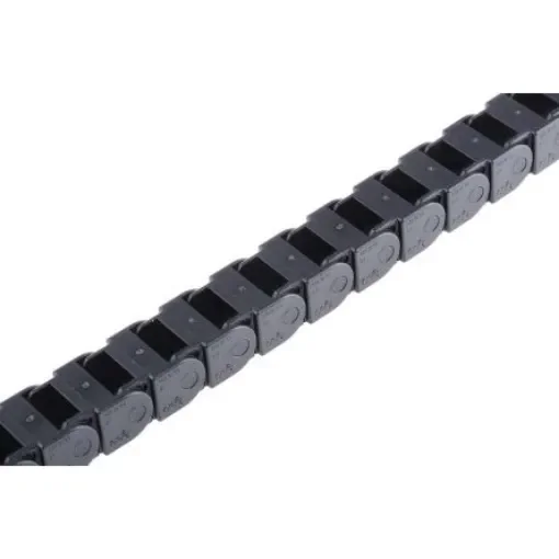Igus 9, e-chain Black Cable Chain - Flexible Slot, W24.2 mm x D19.3mm, L1m, 38 mm Min. Bend Radius, Igumid G - 09.16.038.0 product image