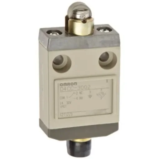 Omron Roller Plunger Limit Switch, NO/NC, IP67, SPDT, 1A Max - D4CC-3002 product image