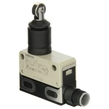 Omron Roller Plunger Limit Switch, 1CO, IP67, 125V ac Max, 5A Max - D4E-1E10N product image