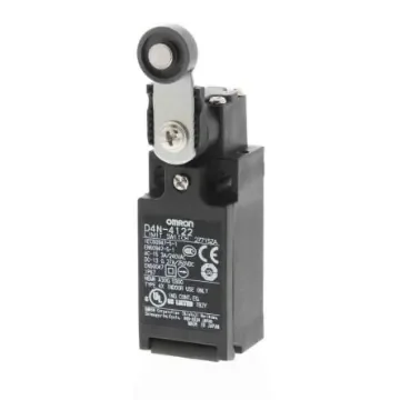 Omron Roller Limit Switch, 1NC/1NO, IP67, DPST, Metal Housing, 240V ac Max, 10A Max - D4N-1122 product image
