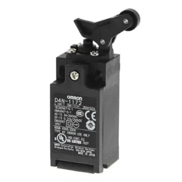 Omron Roller Lever Limit Switch, 1NC/1NO, IP67, DPST, Metal Housing, 240V ac Max, 10A Max - D4N-1172 product image