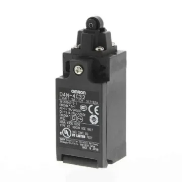 Omron Roller Plunger Limit Switch, 2NC/1NO, IP67, DPST, Metal Housing, 240V ac Max, 10A Max - D4N-4C32 product image