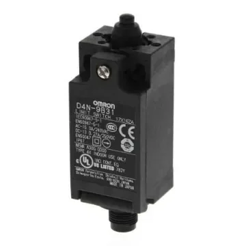 Omron D4N Series Plunger Limit Switch, 2NC/1NO, IP67, DPST, Metal Housing, 240V ac Max, 10A Max - D4N-9B31 product image