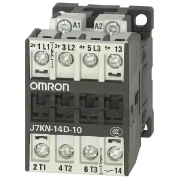 Omron Contactor, 24 V dc Coil, 3-Pole, 14 A, 5.5 kW, 1NO + 3NC - J7KN-14D-10 24D product image