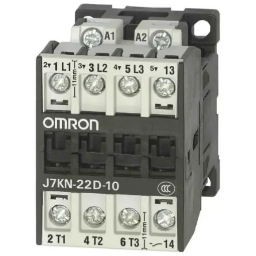 Omron Contactor, 230 VAC Coil, 3-Pole, 22 A, 11 kW, 3NO - J7KN-22D-10 230 product image