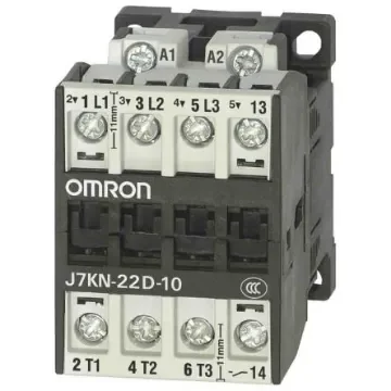 Omron Contactor, 24 V ac Coil, 3-Pole, 22 A, 11 kW, 3NO - J7KN-22D-10 24 product image