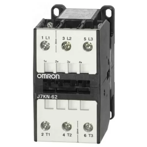Omron Contactor, 24 V ac Coil, 3-Pole, 62 A, 30 kW, 3NO - J7KN-62 24 product image