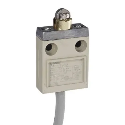 Omron Roller Plunger Limit Switch, IP67, SPDT, 5A Max - D4C-1302 product image