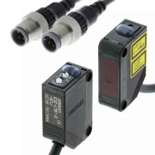 Omron Through Beam Photoelectric Sensor, Block Sensor, 60 m Detection Range - E3Z-LT81-M1J 0.3M product image
