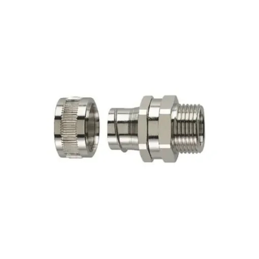HellermannTyton, Cable Conduit Fitting, 20mm Nominal Size, M20 - 166-30422 SSC20-SM-M20-SS316-ML product image