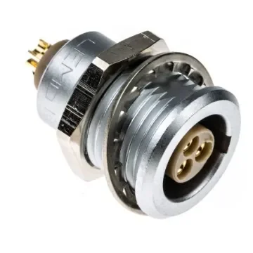 LEMO Circular Connector, 3 Contacts, Panel Mount, Socket, Female, IP50, 1B Series - EGG.1B.303.CLL product image