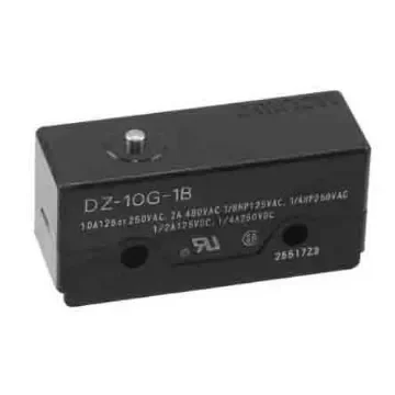 Omron Plunger Limit Switch, 2NO/2NC, DPDT, 10A Max - DZ-10G-1B product image