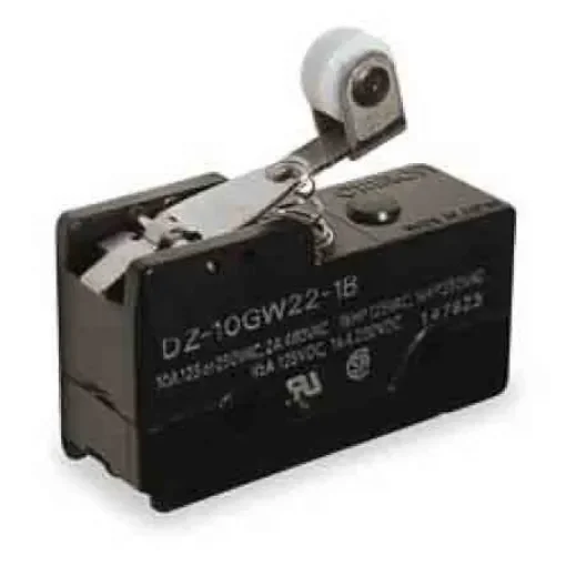 Omron Short Hinge Roller Lever Limit Switch, 2NO/2NC, DPDT, 10A Max - DZ-10GW22-1B product image
