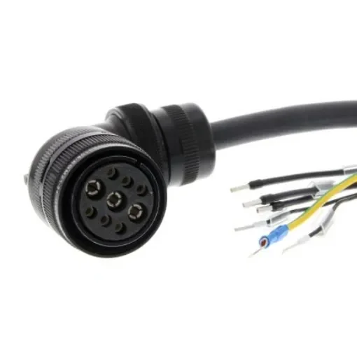 Omron Cable for Use with G5 Series Servo Motor with 400 V, 10m Length - R88A-CAKF010BR-E product image