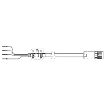 Omron Cable for Use with 400 V Servomotors R88M-, 5m Length - R88A-CA1H005SF product image