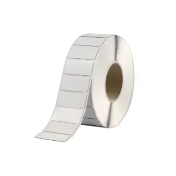 HellermannTyton Helatag 1220 Silver Label Roll, 27mm Width, 8mm Height, 1000 Qty - 596-00562 TAG27-08TDK1-1220-WH product image