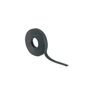 HellermannTyton Cable Tie, Hook and Loop, 25m x 13 mm, Black PA (Loop), PP (Hook), Pk-1pack - 130-00022 TEXTIE 25M-PA66/PP-BK product image