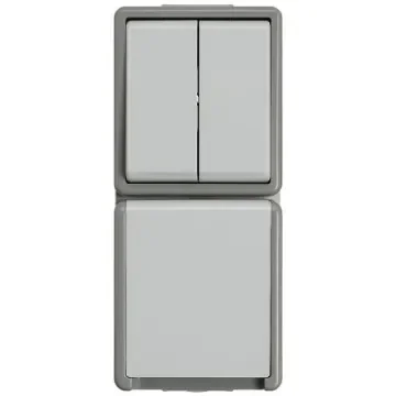 Siemens Grey Rocker Light Switch, 5TA4 - 5TA4825 product image