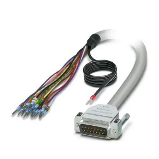 Phoenix Contact Male 15 Pin D-sub Unterminated Serial Cable, 6m, 25/S, CABLE-D-15SUB/M/OE/0 Series - 2926496 product image