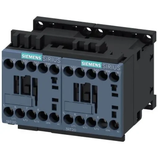 Siemens SIRIUS Reversing Contactor, 24 V ac Coil, 3-Pole, 9 A, 4 kW, 3NO - 3RA2316-8XB30-1AB0 product image
