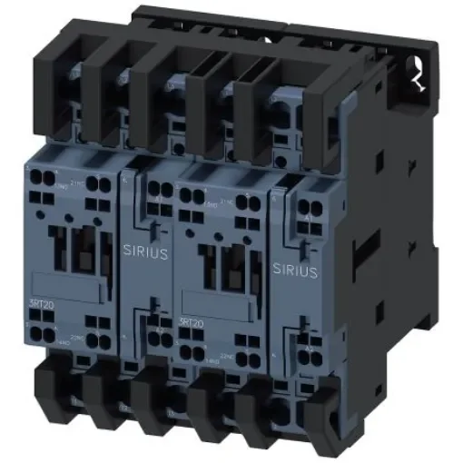 Siemens SIRIUS Reversing Contactor, 110 V ac Coil, 3-Pole, 17 A, 7.5 kW, 3NO - 3RA2325-8XB30-2AG2 product image
