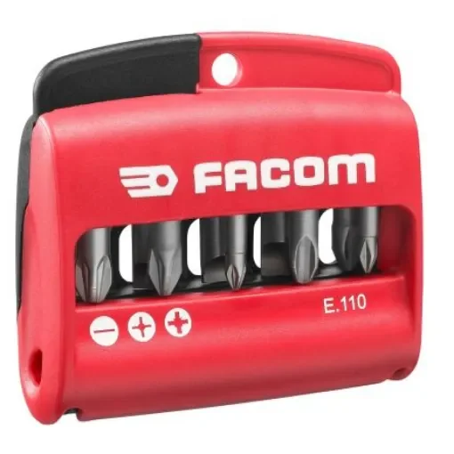Facom Screwdriver Bit 10 Pieces, Phillips, Pozidriv, Slotted - E.110 product image