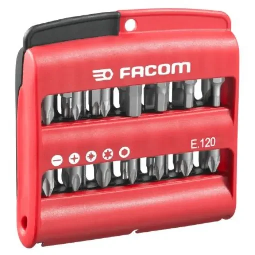 Facom Screwdriver Bit 28 Pieces, Phillips, Pozidriv, Slotted - E.120 product image
