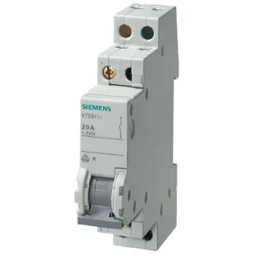 Siemens 2P Pole DIN Rail Isolator Switch - 20A Maximum Current - 5TE8214 product image