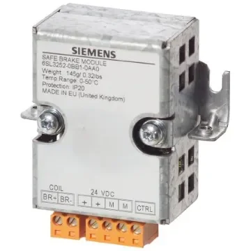 Siemens SINAMICS Safety Relay, 24V, Dual-Channel - 6SL3252-0BB01-0AA0 product image