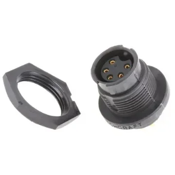 Switchcraft Circular Connector, 5 Contacts, Panel Mount, Socket, Female, IP68, IP69K, EN3 Series - EN3P5FX product image