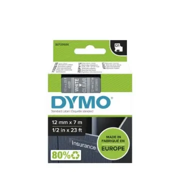 Dymo White on Clear Label Printer Tape, 7 m Length, 12 mm Width - S0720600 product image
