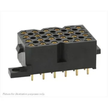 Souriau Sunbank by Eaton SMS Series Straight PCB Mount PCB Socket, 24-Contact, 6-Row, 5.08mm Pitch, Solder Termination - SMS24GE33 product image
