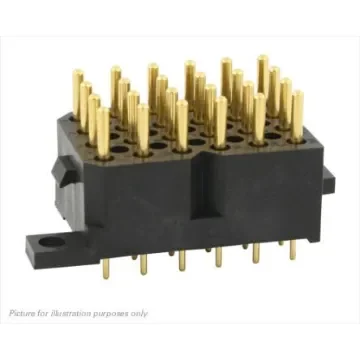 Souriau Sunbank by Eaton SMS Series Straight PCB Mount PCB Socket, 24-Contact, 6-Row, 5.08mm Pitch, Solder Termination - SMS24GE43 product image