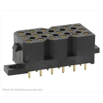 Souriau Sunbank by Eaton SMS Series Straight PCB Mount PCB Socket, 36-Contact, 4-Row, 5.08mm Pitch, Solder Termination - SMS36GE30 product image