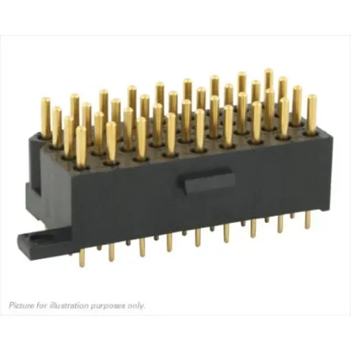 Souriau Sunbank by Eaton SMS Series Straight PCB Mount PCB Socket, 36-Contact, 4-Row, 5.08mm Pitch, Solder Termination - SMS36GE4 product image