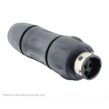 Souriau Sunbank by Eaton Circular Connector, 4 Contacts, In-line, Socket, IP68, IP69K, UTGX Series - UTGX1JC124P product image