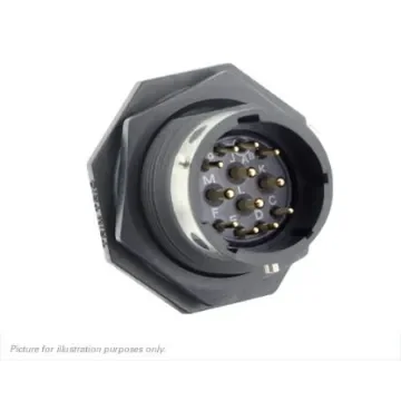 Souriau Sunbank by Eaton Circular Connector, 12 Contacts, Panel Mount, IP68, IP69K, UTGX Series - UTGX714E12P product image