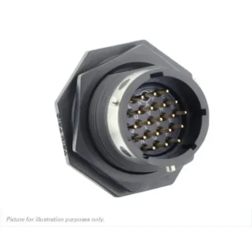 Souriau Sunbank by Eaton Circular Connector, 19 Contacts, Panel Mount, IP68, IP69K, UTGX Series - UTGX714E19P product image