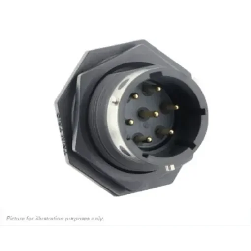 Souriau Sunbank by Eaton Circular Connector, 7 Contacts, Panel Mount, IP68, IP69K, UTGX Series - UTGX714E7P product image