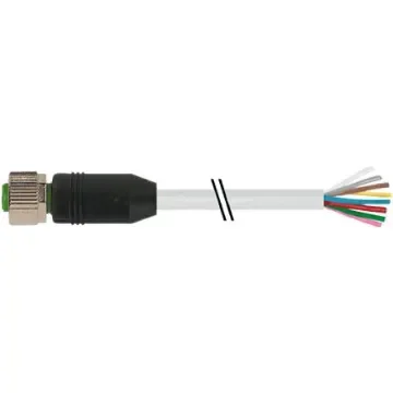 Murrelektronik Limited Straight Female 8 way M12 to Unterminated Sensor Actuator Cable, 10m - 7000-17041-2921000 product image